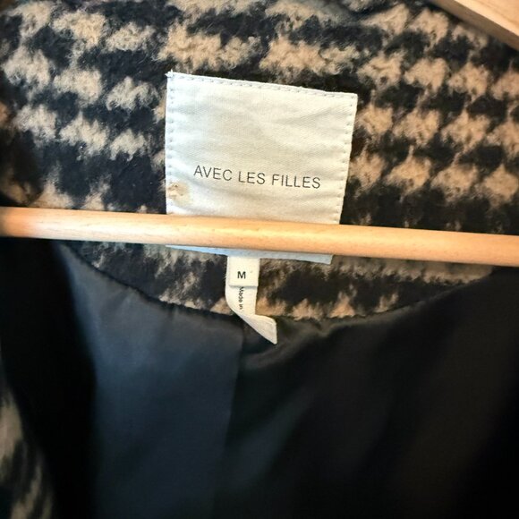 Avec Les Filles Oversized Houndstooth Coat - Picture 3 of 4